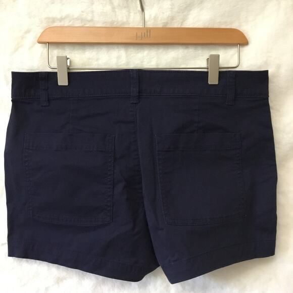 GAP Factory Navy Blue 3'' Mid Rise Khaki Shorts with Washwell - Picture 9 of 12